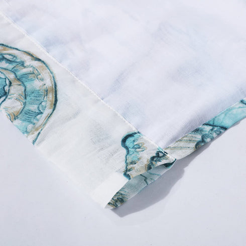 Barefoot Bungalow Cruz Coastal Window Valance, 84 W x 19 L inches, White