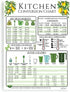 Kitchen Measurement Conversion Chart Modern Farmhouse Design | 8x6 Inch Refrigerator Magnet | Magnetic Kitchen Reference Table w/ Safe Cooking Temperature Guide - Slow Cooker, Instant Pot Cheat Sheet