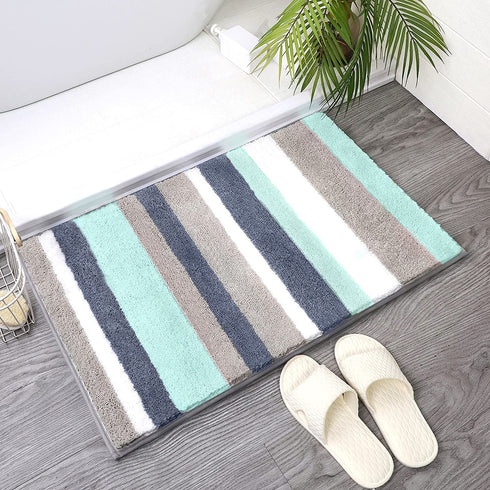 Bathroom Rug Mat, 20"x32", Extra Soft Absorbent Premium Green Bath Rug, Non-Slip Comfortable Bath Mat, Machine Wash Dry, Carpet for Tub, Shower, Bath Room