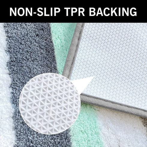 Bathroom Rug Mat, 20"x32", Extra Soft Absorbent Premium Green Bath Rug, Non-Slip Comfortable Bath Mat, Machine Wash Dry, Carpet for Tub, Shower, Bath Room