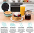 Nostalgia MWF5AQ MyMini Personal Electric Waffle Maker, 5-Inch Cooking Surface, Hash Browns, French Toast, Grilled Cheese, Quesadilla, Brownies, Cookies, Aqua