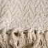 DII Rustic Farmhouse Cotton Zig-Zag Blanket Throw with Fringe for Chair, Couch, Picnic, Camping, Beach, & Everyday Use , 50 x 60 - Natural