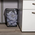 Mind Reader 2SQUAGA-BLK 2-Piece Garbage Waste Basket Recycling Bin Set, Square Metal Mesh, Black