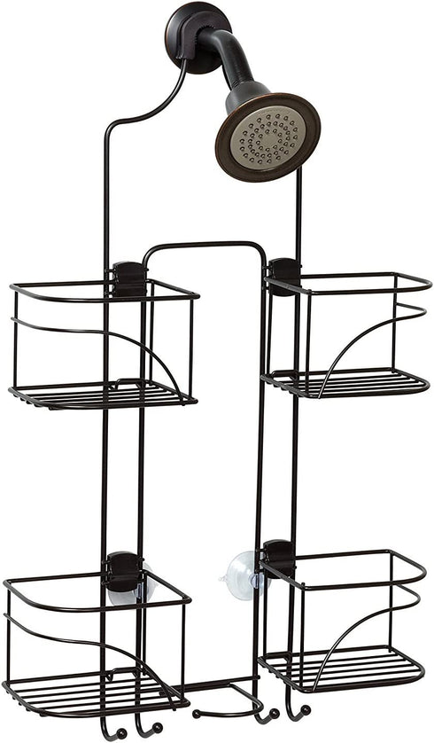 Zenna Home Expandable Over-The-Shower Caddy, Bronze