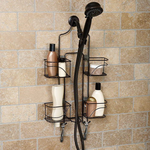 Zenna Home Expandable Over-The-Shower Caddy, Bronze
