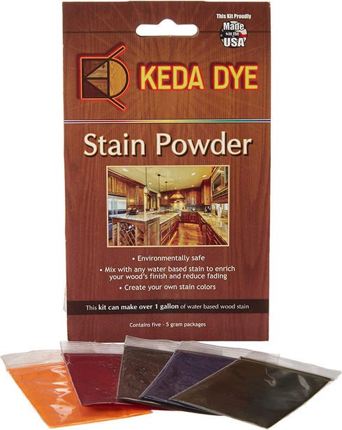 Wood Dye - Aniline Dye 5 Color Kit - Wood Stain Kit