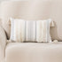 decorUhome Boho Lumbar Decorative Throw Pillow Covers for Bed Bedroom Neutral Accent Cushion Cover Grey Tufted Woven Pillow Case, 12x20, Beige and White