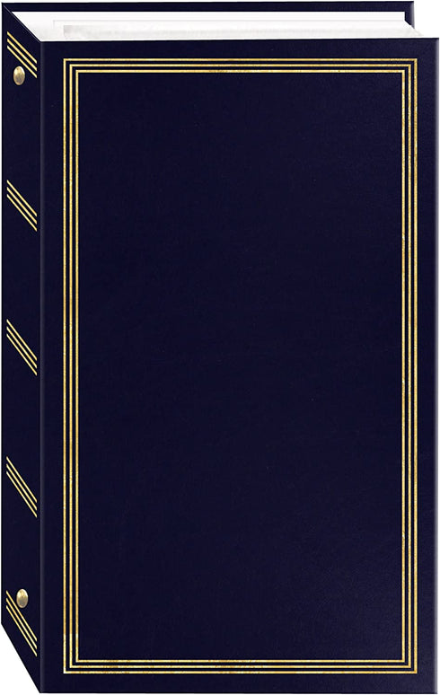 3-Ring Photo Album 300 Pockets Hold 4x6 Photos, Navy Blue