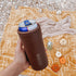 BrüMate Hopsulator Slim Double-walled Stainless Steel Insulated Can Cooler for 12 Oz Slim Cans (Matte Pecan)