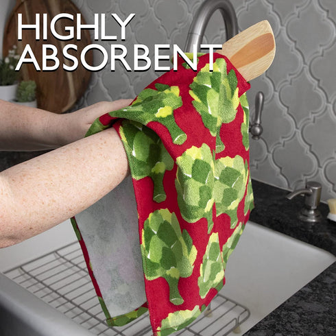 T-fal Textiles Kitchen Towel, 2 Pack, Artichokes