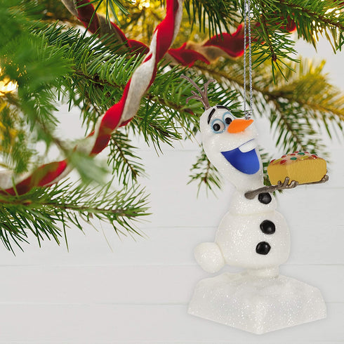 Hallmark Keepsake Christmas Ornament 2019 Dated Disney Olaf's Frozen Adventure That Time of Year with Sound
