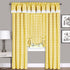 Achim Home Furnishings, Yellow & White Buffalo Check Window Curtain Valance, 58" x 14"