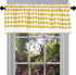 Achim Home Furnishings, Yellow & White Buffalo Check Window Curtain Valance, 58" x 14"