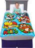 Franco Kids Bedding Super Soft Micro Raschel Throw, 46 in x 60 in, Mario