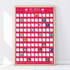 100 Dates Bucket List Scratch Poster