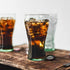 Libbey Green 6.25 Oz. Coca Cola Juice Glasses (4.5 inches tall) - Set of 4