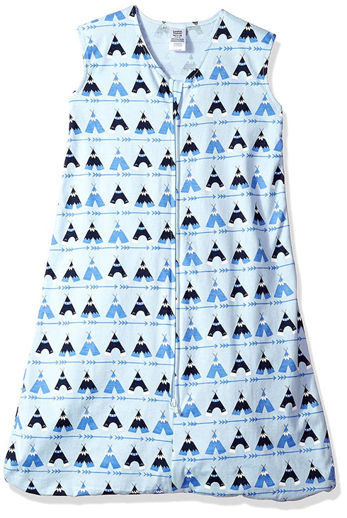 Luvable Friends Unisex Baby Sleeveless Jersey Cotton Sleeping Bag, Sack, Blanket, Tepee Jersey, 0-6 Months