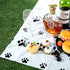 2 Pieces Puppy Paw Print Plastic Tablecloth Disposable Table Cover Puppy Themed Birthday Party Decorations for Dog Party Supplies (71 Inch x 54 Inch)