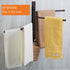 Towel Rack, 4-Arm Swivel Towel Hanger for Bathroom, Towel Bars Swing Out Wall Mounted Towel Racks Oil Rubbed Bronze