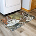 Sunnydaze Kitchen Floor Mat - 23 Inches L x 35 Inches W - Decorative Indoor Rubber and Polyester Mat - Ideal for Kitchen Laundry Room Office or Entryway - Coffee