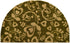 Imports Decor Half Round Vinyl Back Coir Doormat, Heart Swirls, 18-Inch by 30-Inch