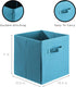 Sorbus® Foldable Storage Cube Basket Bin - Great for Nursery, Playroom, Closet, Home Organization (Pastel Blue, 6 Pack)