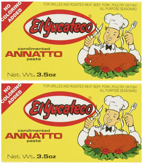 El Yucateco Paste Achiote - Pack of 2 x 3.5 oz