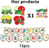 The Very Hungry Caterpillar Birthday Decorations Set - Kids Reading Story Theme Swirls Streamers Garland Banner and Cake Topper Party Supplies