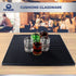 Bar Mat by ProTensils, 18" x 12", Quality Rubber Barber Service Mat, Black Coffee Bar Mats, Spill Mat for Counter-Top (2 Pieces)