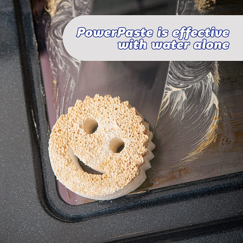 Scrub Daddy All Purpose Cleaning Paste Kit- PowerPaste - Natural Cleaning Product, Non-Toxic, Multi-Surface, Includes PowerPaste and Dye-Free Scrub Mommy Dual-Sided Scrubber - 1ct