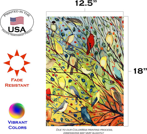 Toland Home Garden 119537 Tree Birds 12.5 x 18 Inch Decorative, Garden Flag (12.5" x 18")