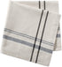 DII Kitchen Essentials Everyday French Stripe Tabletop Collection, Napkin Set, 20x20, Taupe/Black, 6 Piece