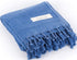 Bersuse 100% Cotton Troy Stonewashed Turkish Towel - 37x70 Inches, Blue