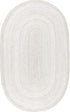 nuLOOM Rigo Hand Woven Jute Accent Rug, 2' 3" x 4' Oval, Off-white