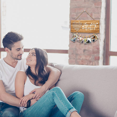 Couples Gifts Photo Holder Girlfriend Gifts - Bride and Groom Gifts Wedding Gifts for Wedding and Engagement - Engaged Present for Fianc© and Fiancee - Engagement Gifts for Newly Engaged Couples