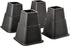 Home-it Adjustable Bed Risers or Furniture Riser bed lifts in Heights of 8, 5 or 3 Inches Heavy Duty Set of 4 bed riser