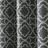 Sun Zero Barnett Trellis Blackout Grommet Curtain Panel, 40 in x 84, Gray
