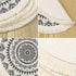 Sungea Mandala Round Placemats Set of 4, Boho Cotton Woven Macrame Tassels Table Mats Washable Heat Resistant Neutral Place Mat for Dining Room Kitchen Table Decor (13 Inches, Dark Grey)
