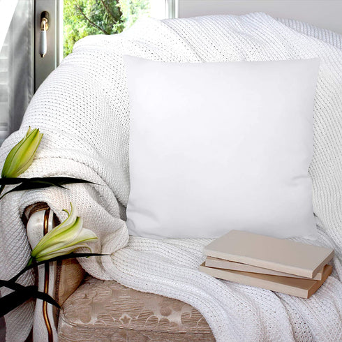 Utopia Bedding Throw Pillows Insert (Pack of 2, White) - 20 x 20 Inches Bed and Couch Pillows - Indoor Decorative Pillows