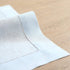 Solino Home Spring Linen Napkins Classic Hemstitch Light Blue, 20 x 20 Inch Set of 4 European Flax, Natural Fabric Machine Washable Dinner Napkins Handcrafted