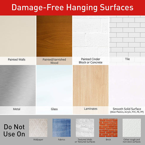 Command Small Utility Hooks Mega Pack, White, 24-Hooks, Organize Damage-Free