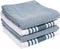 KAF Home Kitchen Towels, Set of 4 Absorbent, Durable and Soft Towels | Perfect for Kitchen Messes and Drying Dishes, 18 x 28 Inches, Blue