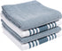 KAF Home Kitchen Towels, Set of 4 Absorbent, Durable and Soft Towels | Perfect for Kitchen Messes and Drying Dishes, 18 x 28 Inches, Blue