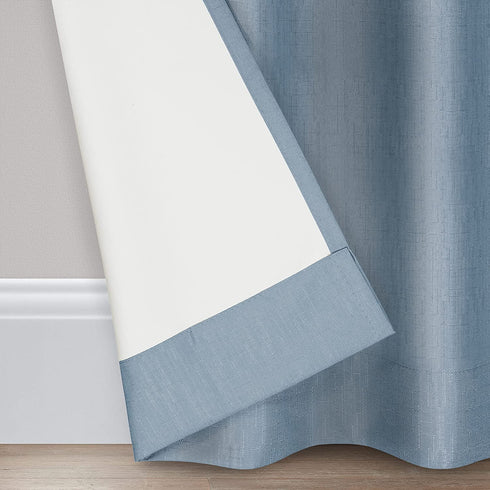 ECLIPSE Kendall Modern Blackout Thermal Rod Pocket Window Curtain for Bedroom or Living Room (1 Panel), 42" x 95", Slate