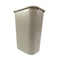 Rubbermaid Commercial Products Plastic Resin Deskside/Office/Home Wastebasket, 10 Gallon/41 Quart, Beige
