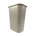 Rubbermaid Commercial Products Plastic Resin Deskside/Office/Home Wastebasket, 10 Gallon/41 Quart, Beige