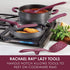 Rachael Ray Tools and Gadgets Flexi Turner and Scraping Spoon Set / Cooking Utensils - 2 Piece, Burgundy Red
