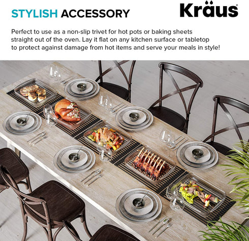 Kraus KRM-11BL Multipurpose Over Sink Roll-Up Dish Drying Rack, Matte Black,16 7/8 in. x 12 in.