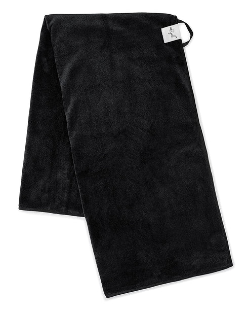 Curly Girl, Curly Hair Towel, Large Microfiber 22" x 39", Super Absorbent (Black)