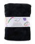Curly Girl, Curly Hair Towel, Large Microfiber 22" x 39", Super Absorbent (Black)
